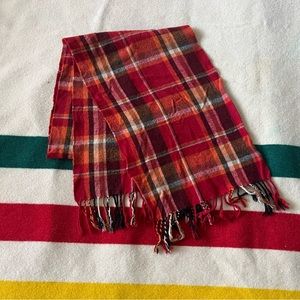 Urban Outfitters Red Plaid Scarf